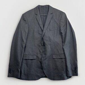 Jack & Jones Charcoal Gray Blazer Men’s Sz 50 Super Slim Fit Premium Formal Jack